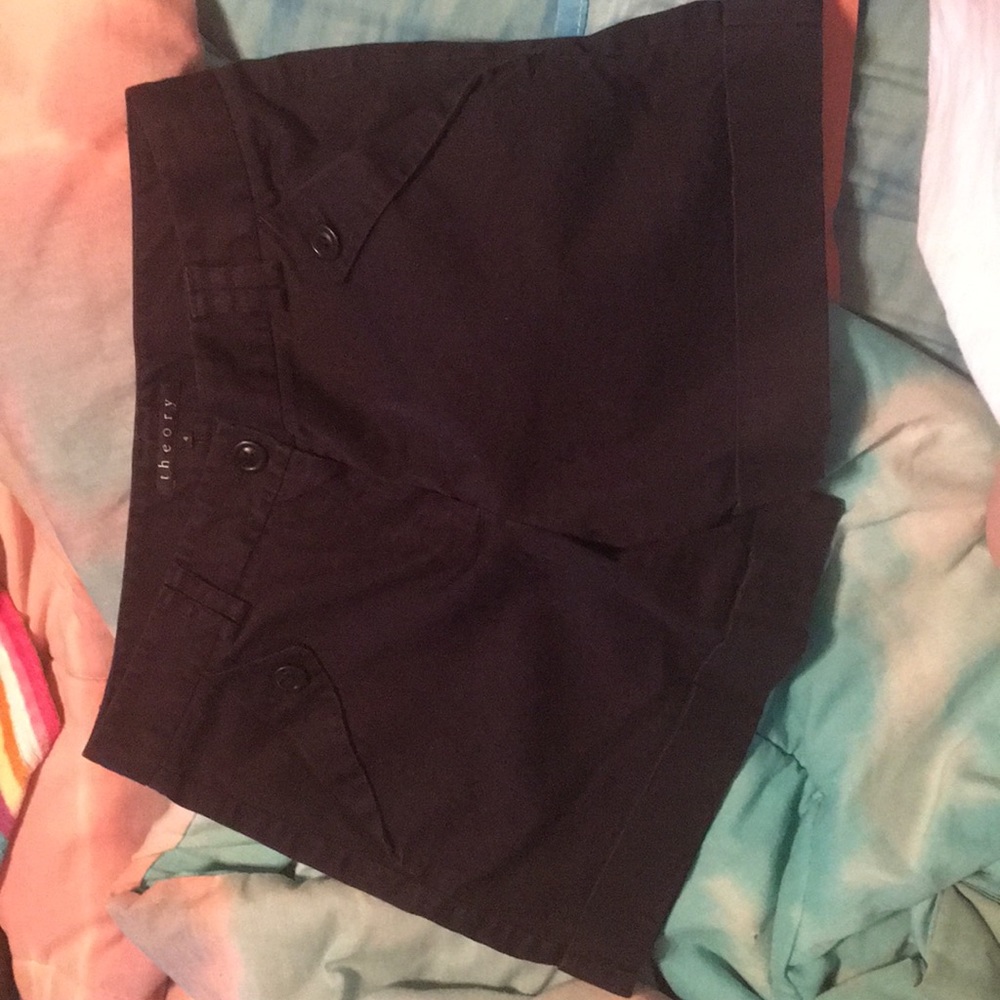 Theory black shorts size 4